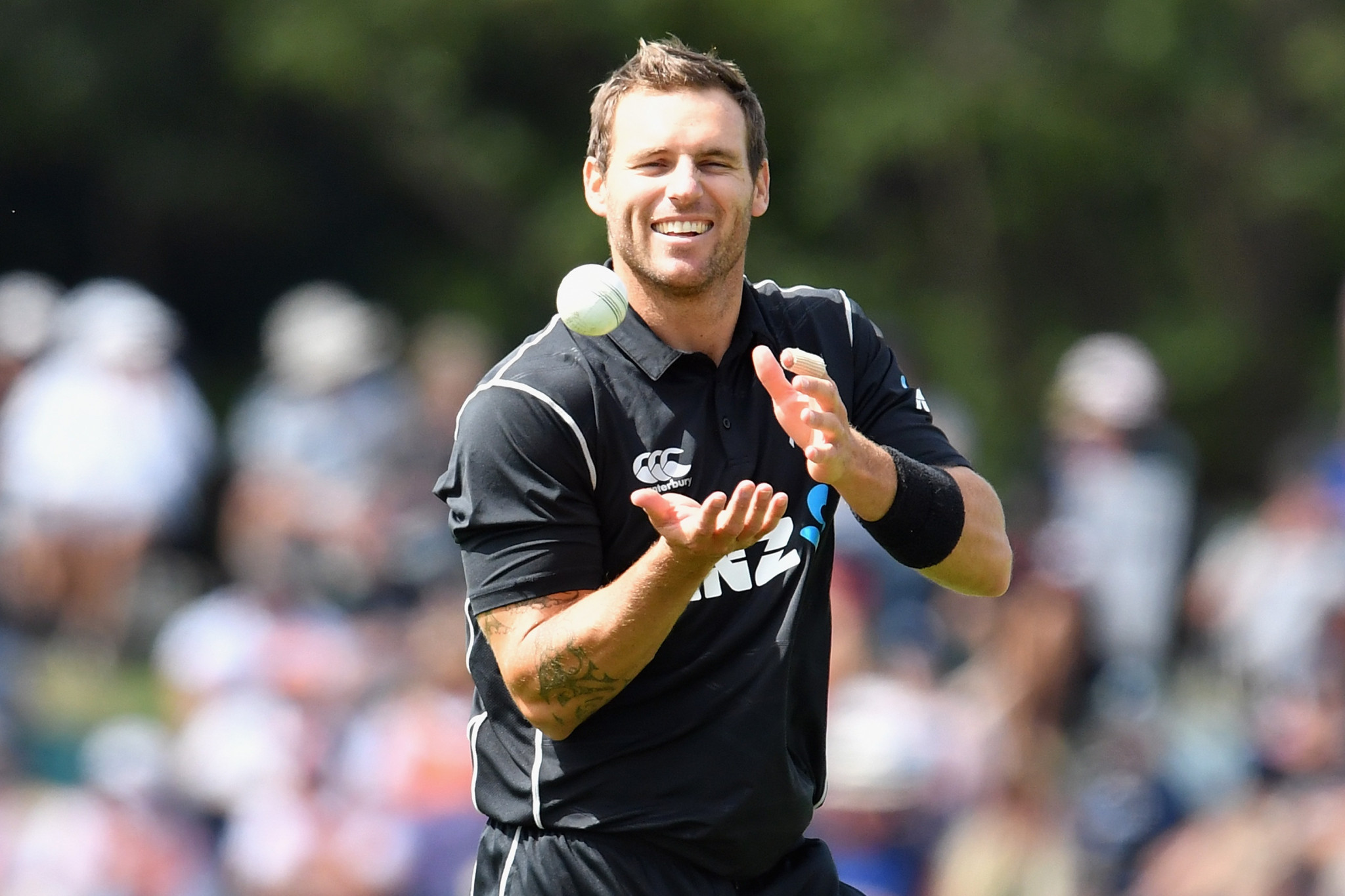 New Zealand's Doug Bracewell has moved up the bowling rankings ©Getty Images