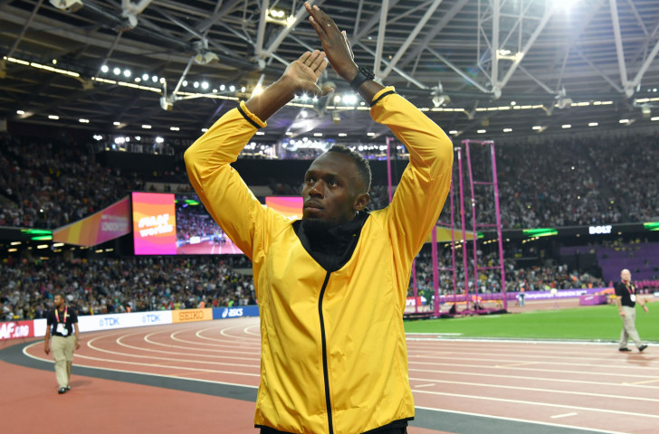  A championship too far? Usain Bolt bids farewell to his track career at the London Olympic stadium after failing to retain his world 100m title ©Getty Images