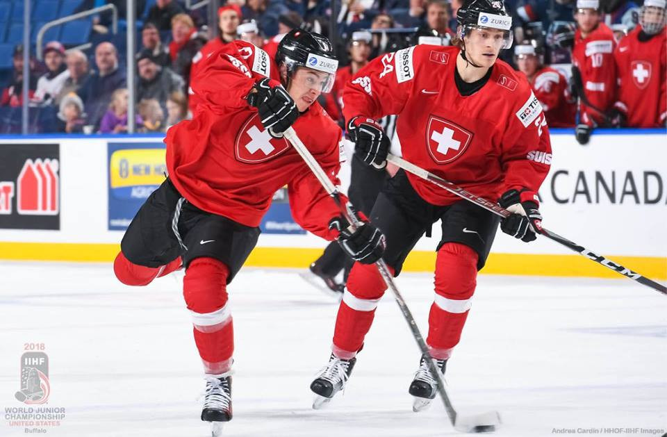 Switzerland edged a tight battle with Belarus in Buffalo ©IIHF