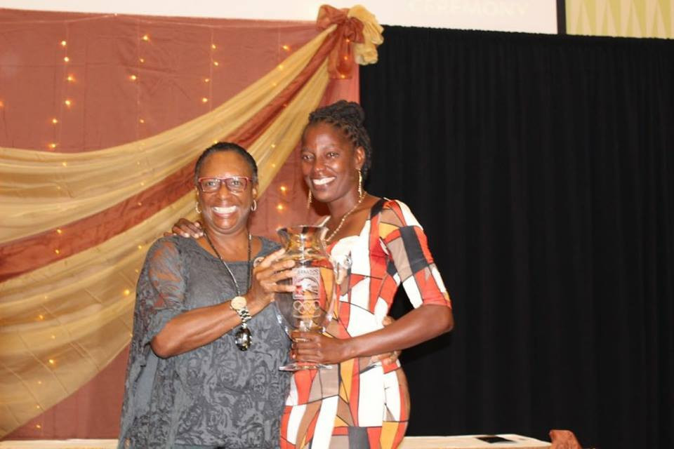 Latonia Blackman won the senior female athlete of the year award ©BOA/Facebook