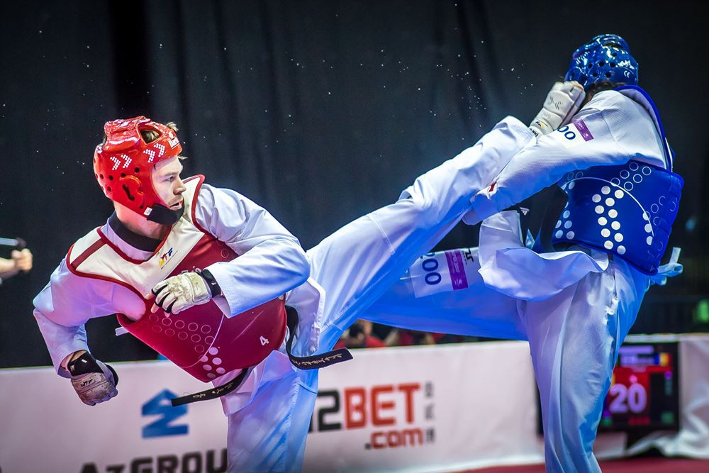 Moldova's Aaron Cook is one of 12 fighters vying for success in the men's under 80kg category ©World Taekwondo