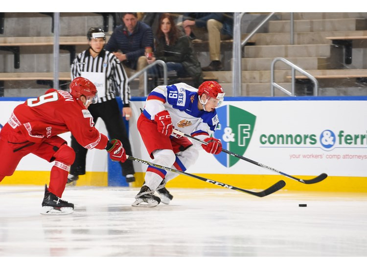 Russia claimed a second Group B victory today by defeating Belarus ©IIHF