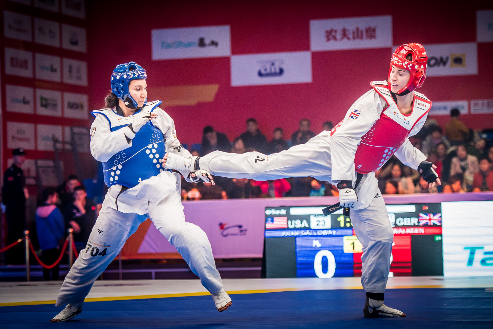 Walkden eased to a 10-2 victory over the United States’ Jackie Galloway in the women's over 67kg final ©World Taekwondo