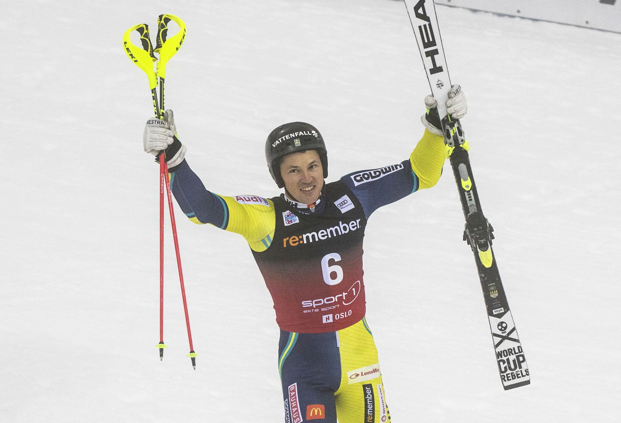 Andre Myhrer won the parallel slalom event in Oslo ©Getty Images