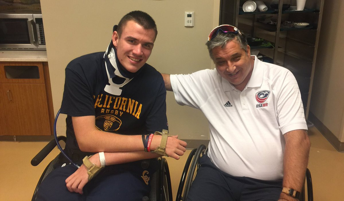 James Gumbert, right, has been head coach of the USA wheelchair rugby team for the last 13 years ©James Gumbert