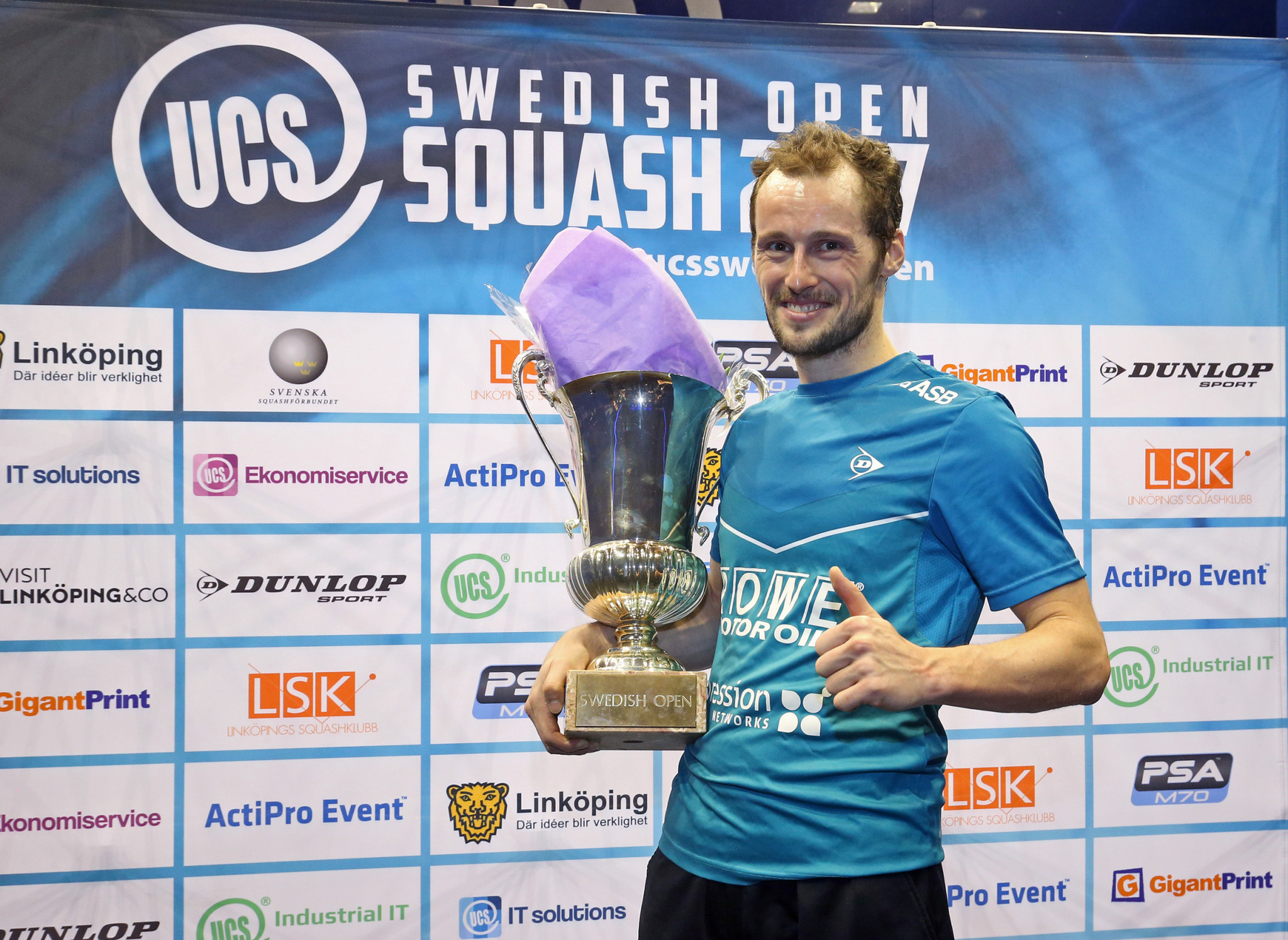 World number one Gregory Gaultier of France will return to defend his Swedish Open crown ©PSA