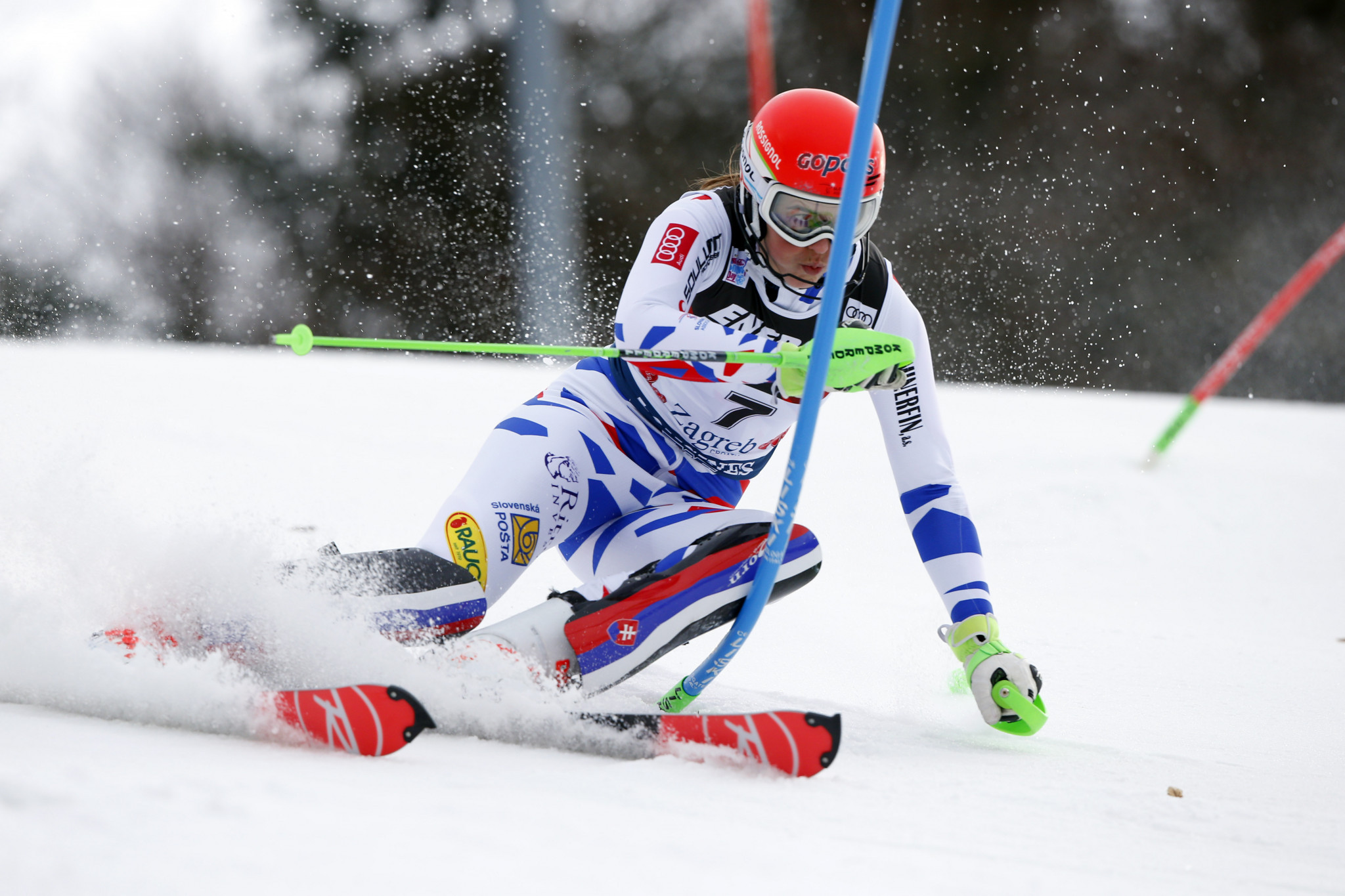Despite failing to finish on the podium in Zagreb, Slovakia’s Petra Vlhová is still second in the slalom rankings ©Getty Images