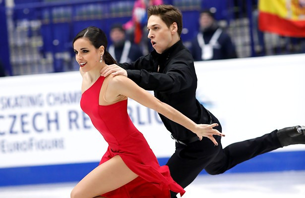 Spain's Sara Hurtado and Kirill Khalaviavin sealed a spot at Pyeongchang 2018 at the competition in Zagreb ©Golden Skate