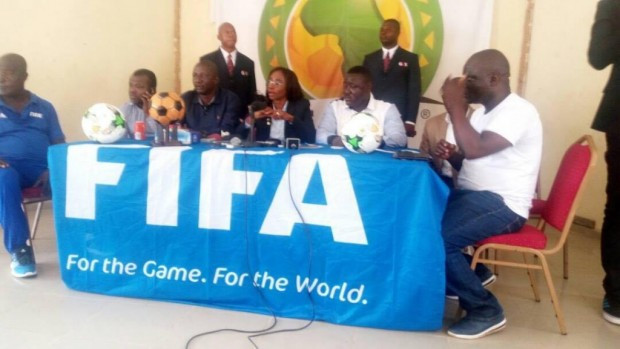 Isha Johansen, middle, is set to stay as SLFA President following a FIFA intervention ©SLFA