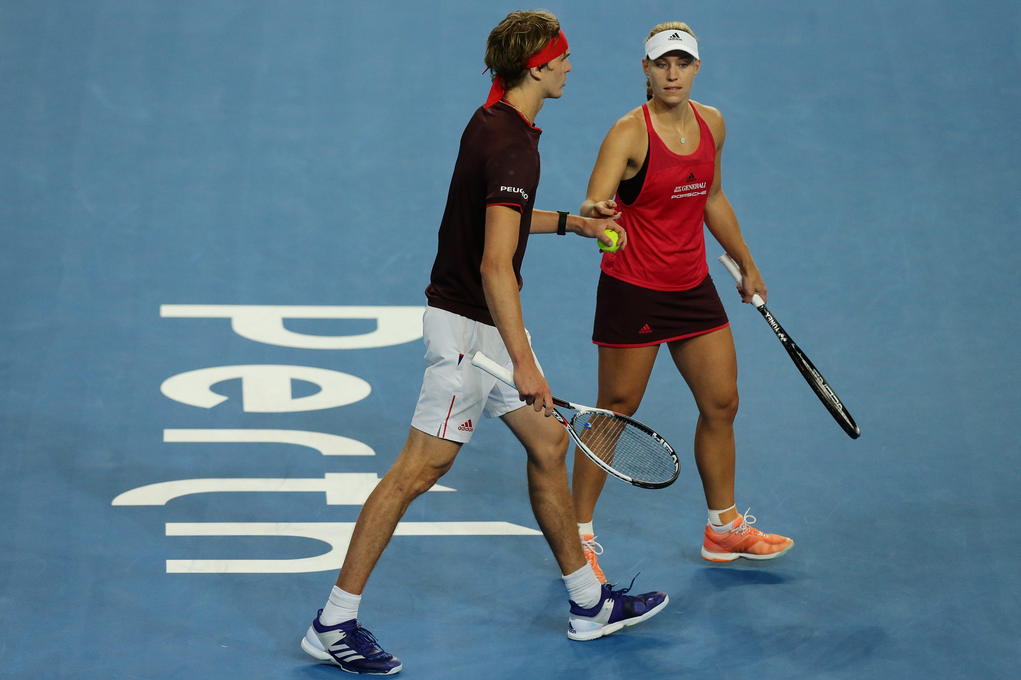 Zverev and Kerber will now face Federer and Bencic in tomorrow's Hopman Cup final ©Getty Images
