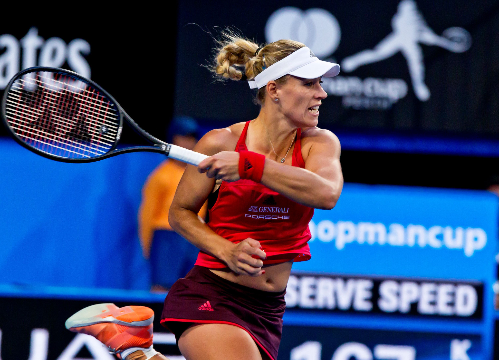 Angelique Kerber won her women's singles tie with ease, 6-1, 6-2 ©Getty Images