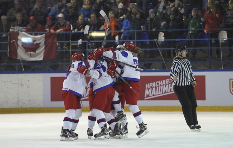 Hosts begin IIHF Women's Under-18 World Championships with victory