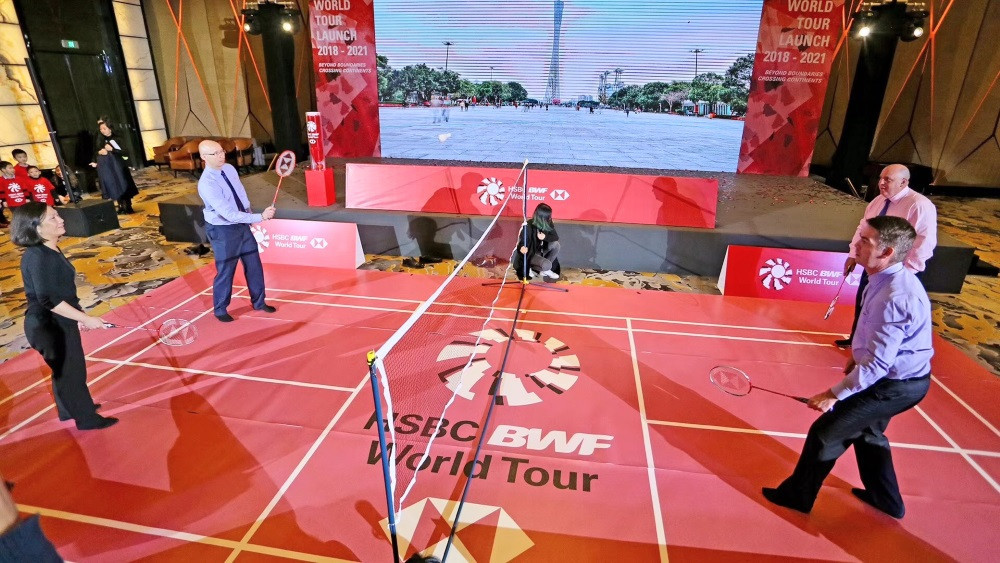 The launch event also saw HSBC confirmed as the global principal partner of the BWF ©BWF