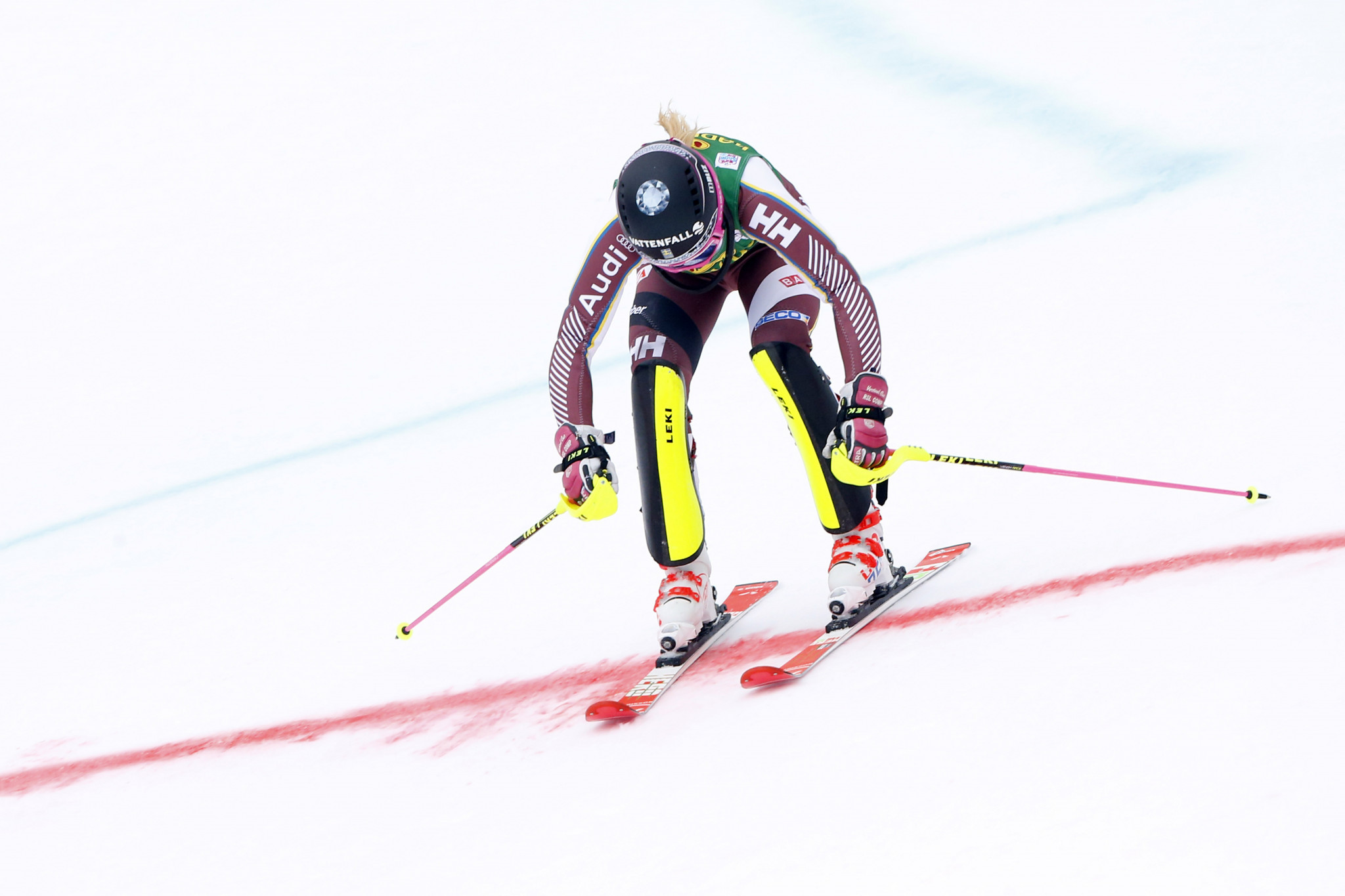 Frida Hansdotter won the women's slalom event in Flachau last year ©Getty Images