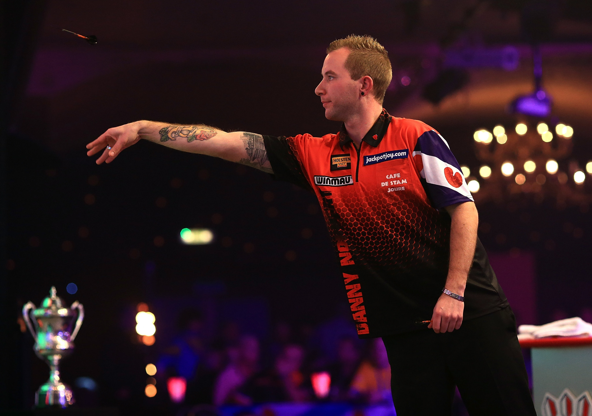 Danny Noppert eased through his first round match at Lakeside ©Getty Images