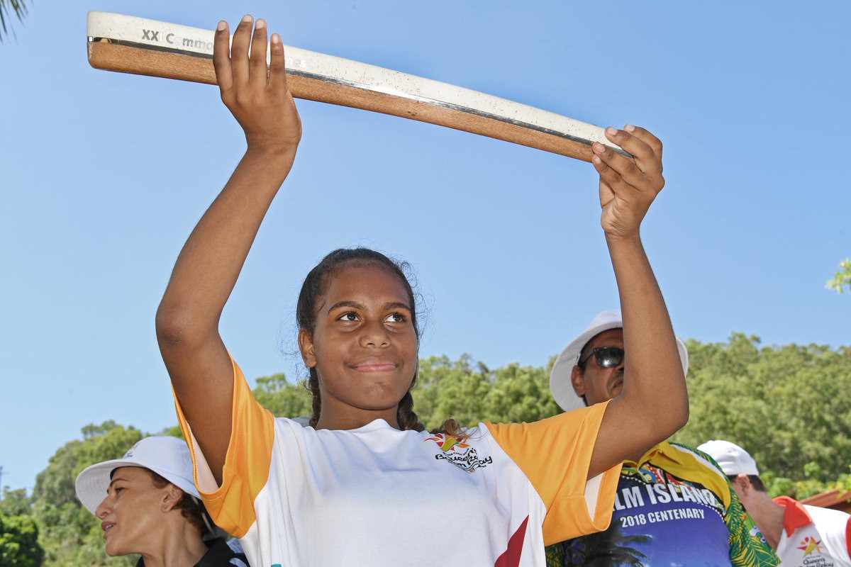 Aboriginal community Palm Island has welcomed the Queen's Baton for the first time in Commonwealth Games history ©Gold Coast 2018