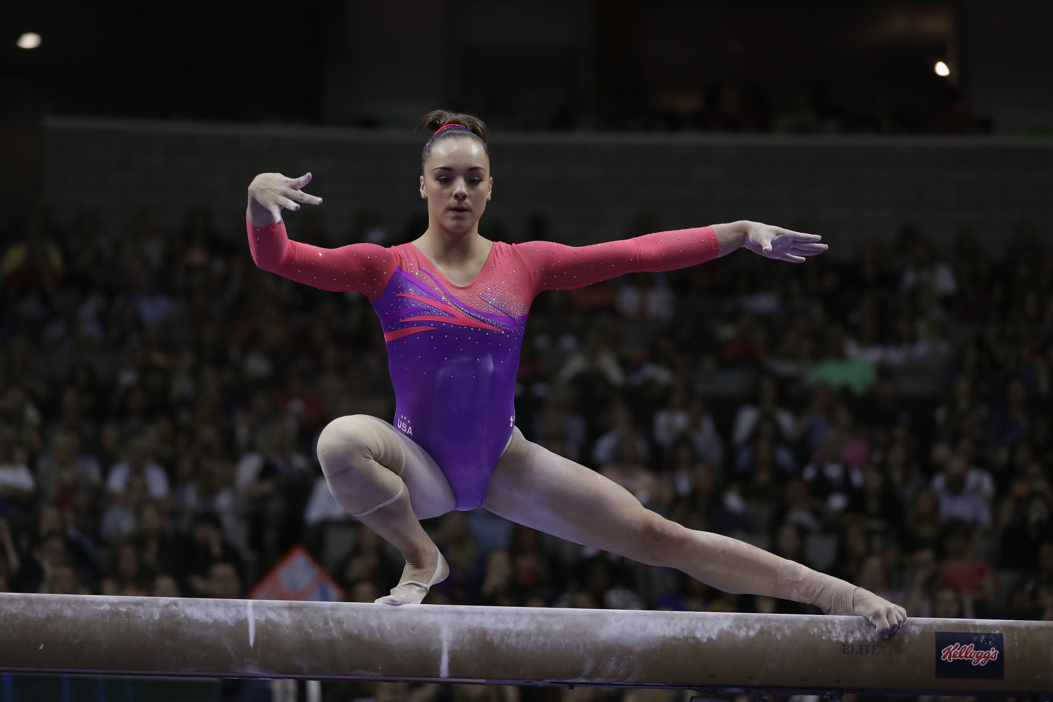 American gymnast Maggie Nichols claims she was the first to report sexual abuse by Larry Nassar to USA Gymnastics ©Getty Images
