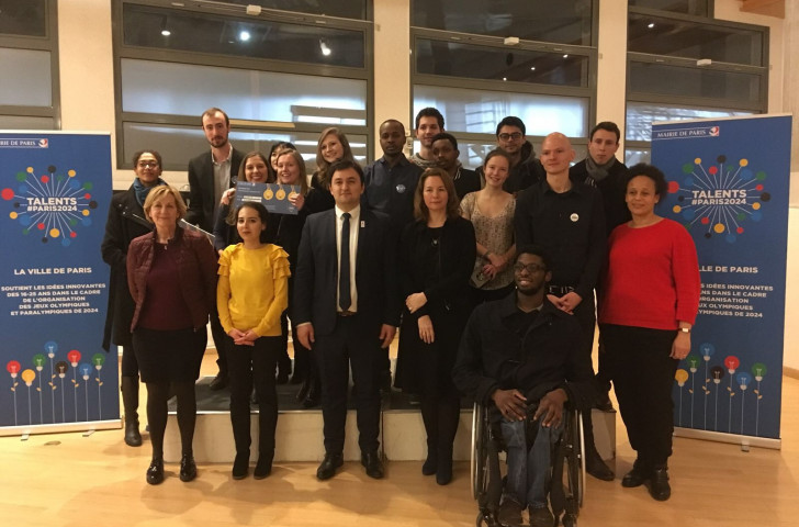Shortlisted entrants gather for the judging of the Talents #Paris2024 competition ©CityofParis