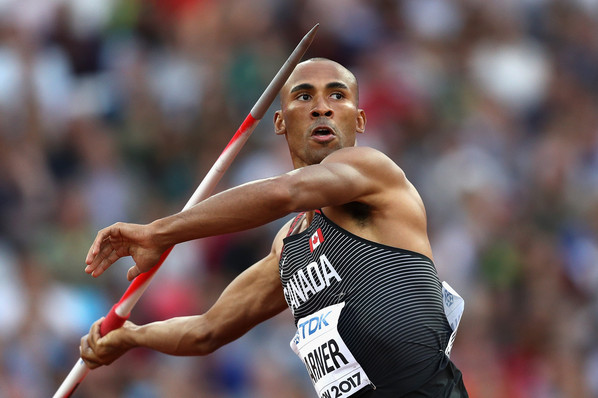 Olympic decathlon bronze medallist Damian Warner is among the 46 athletes named on Canada's athletics squad for Gold Coast 2018 ©Getty Images