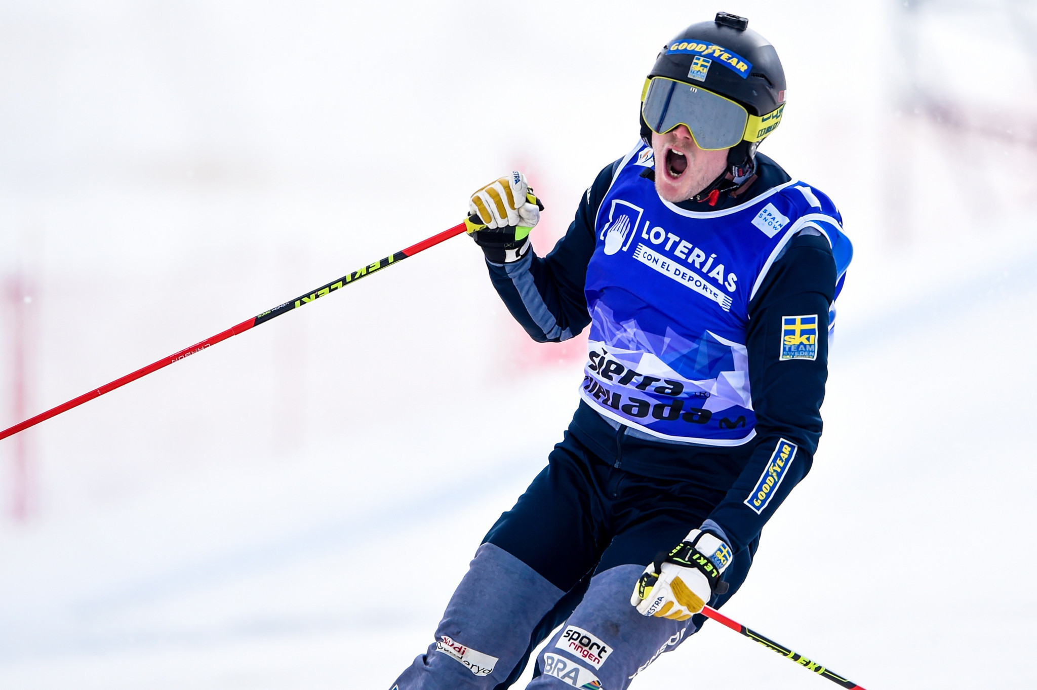 Sweden’s Victor Oehling Norberg delighted the home crowd by topping the men's standings on the opening day of qualification at the FIS Ski Cross World Cup in Idre Fjäll ©Getty Images