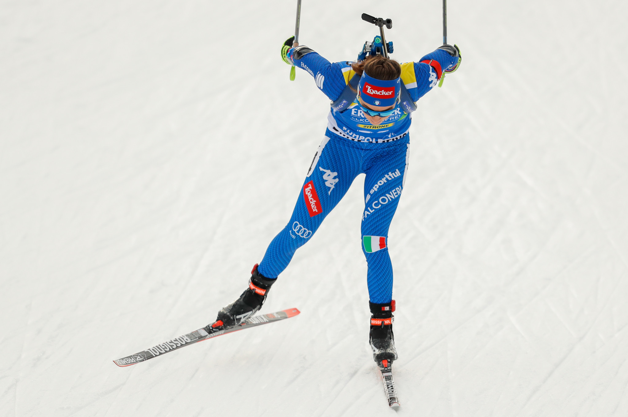 Italy's Dorothea Wierer secured her first win of the season in Ruhpolding ©Getty Images