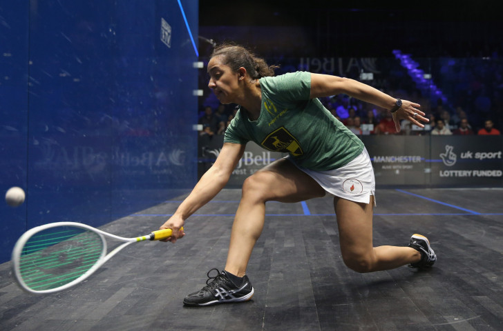 Egypt's world number one Raneem El Welily earned an epic five-games victory over US player Amanda Sobhy to reach tomorrow's semi-finals of the DPD Open in Eindhoven ©Getty Images