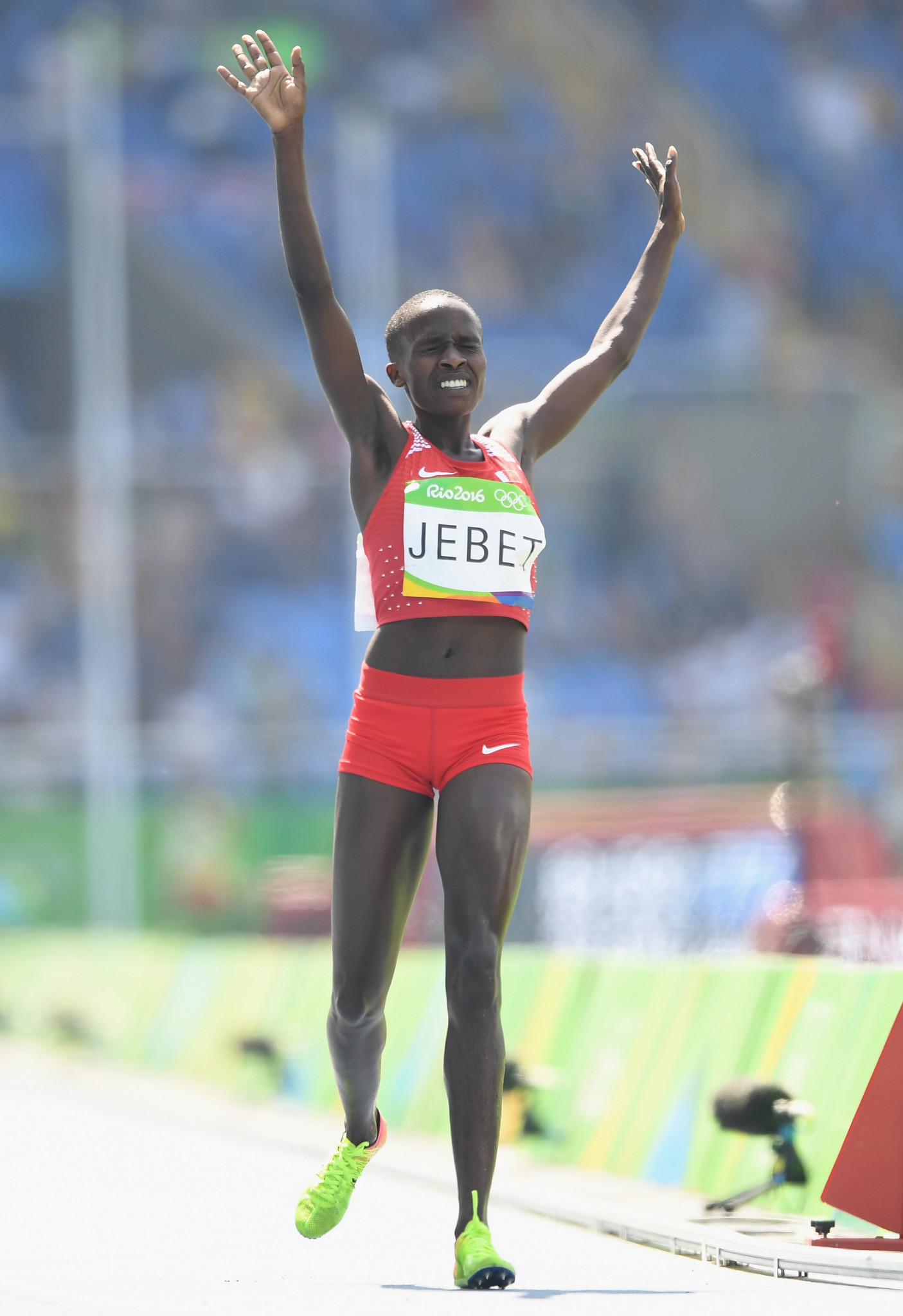 Rio 2016 gold medallist Ruth Jebet will be one of the favourites for Sunday's race ©Getty Images