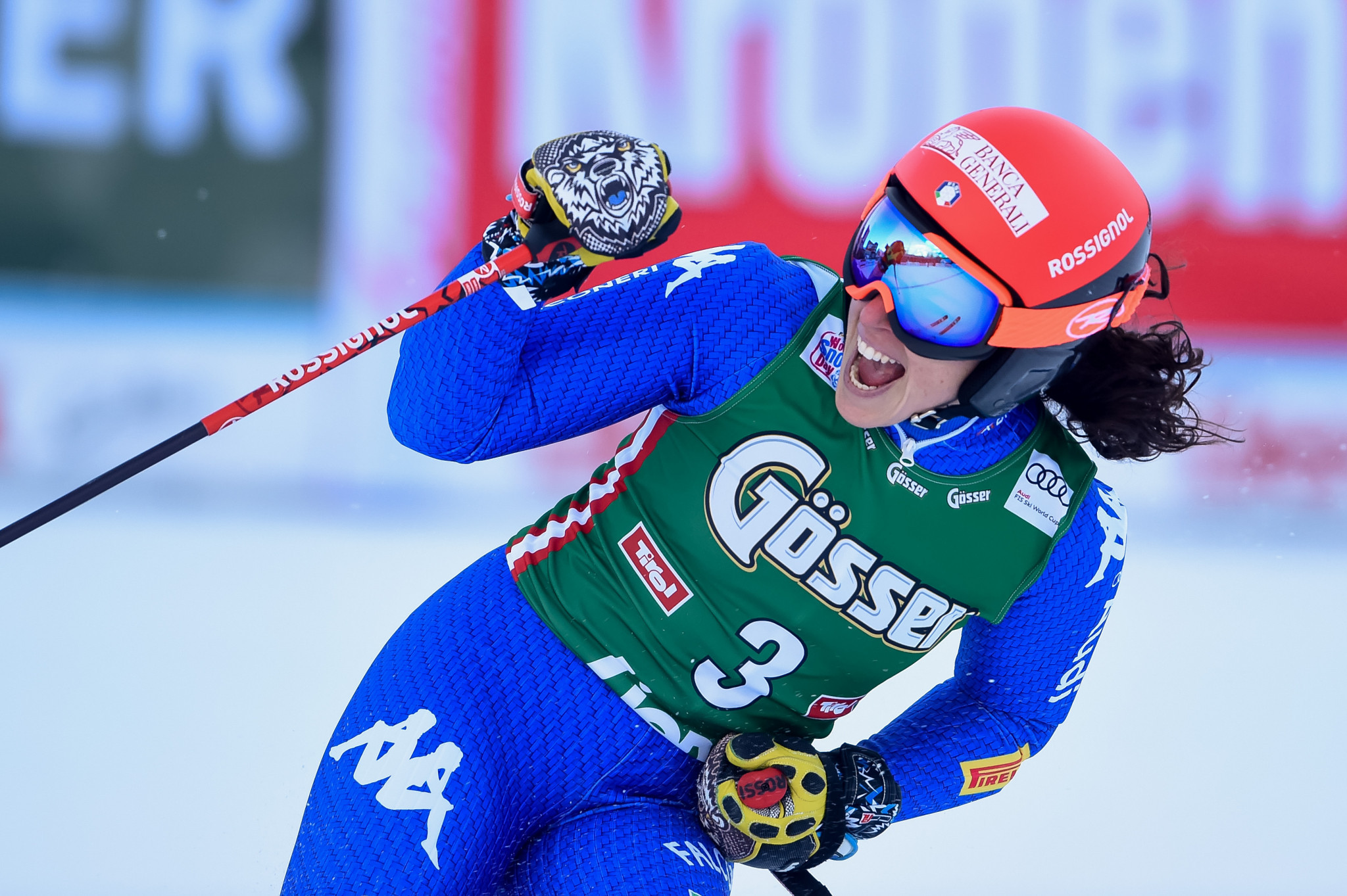 Federica Brignone won the second super-G title of her career with victory in Bad Kleinkirchheim ©Getty Images