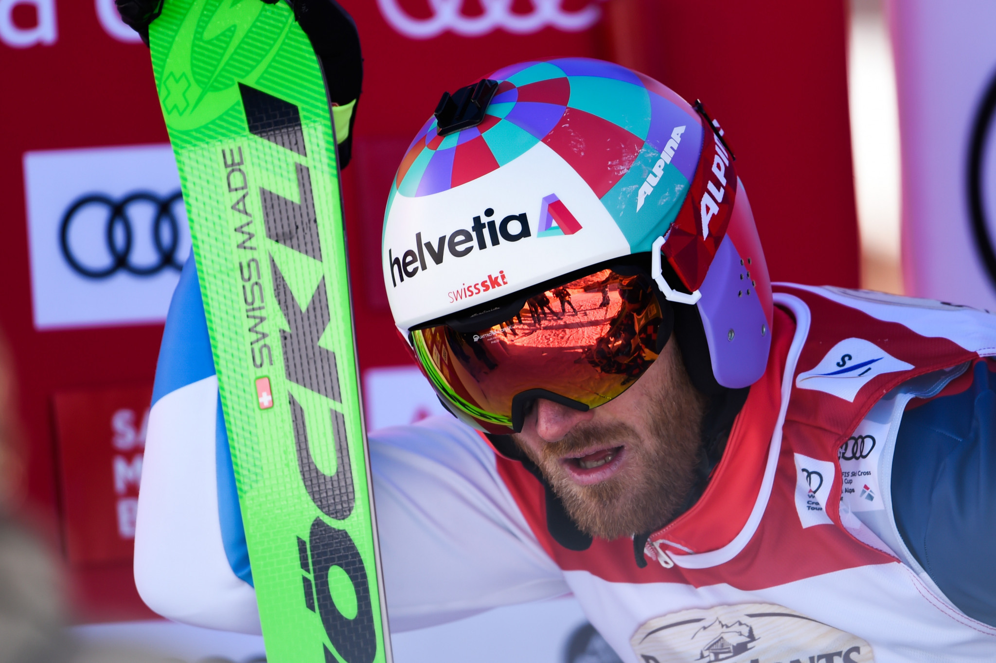 Alex Fiva recorded a surprise win in the men's ski cross event in Idre Fjäll ©Getty Images