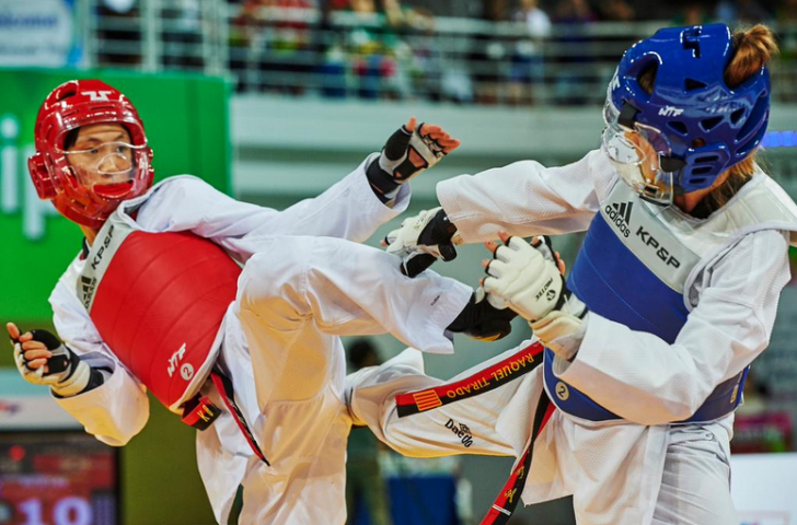 A KP&P protector and scoring system was adopted at the World Cadet Taekwondo Championships