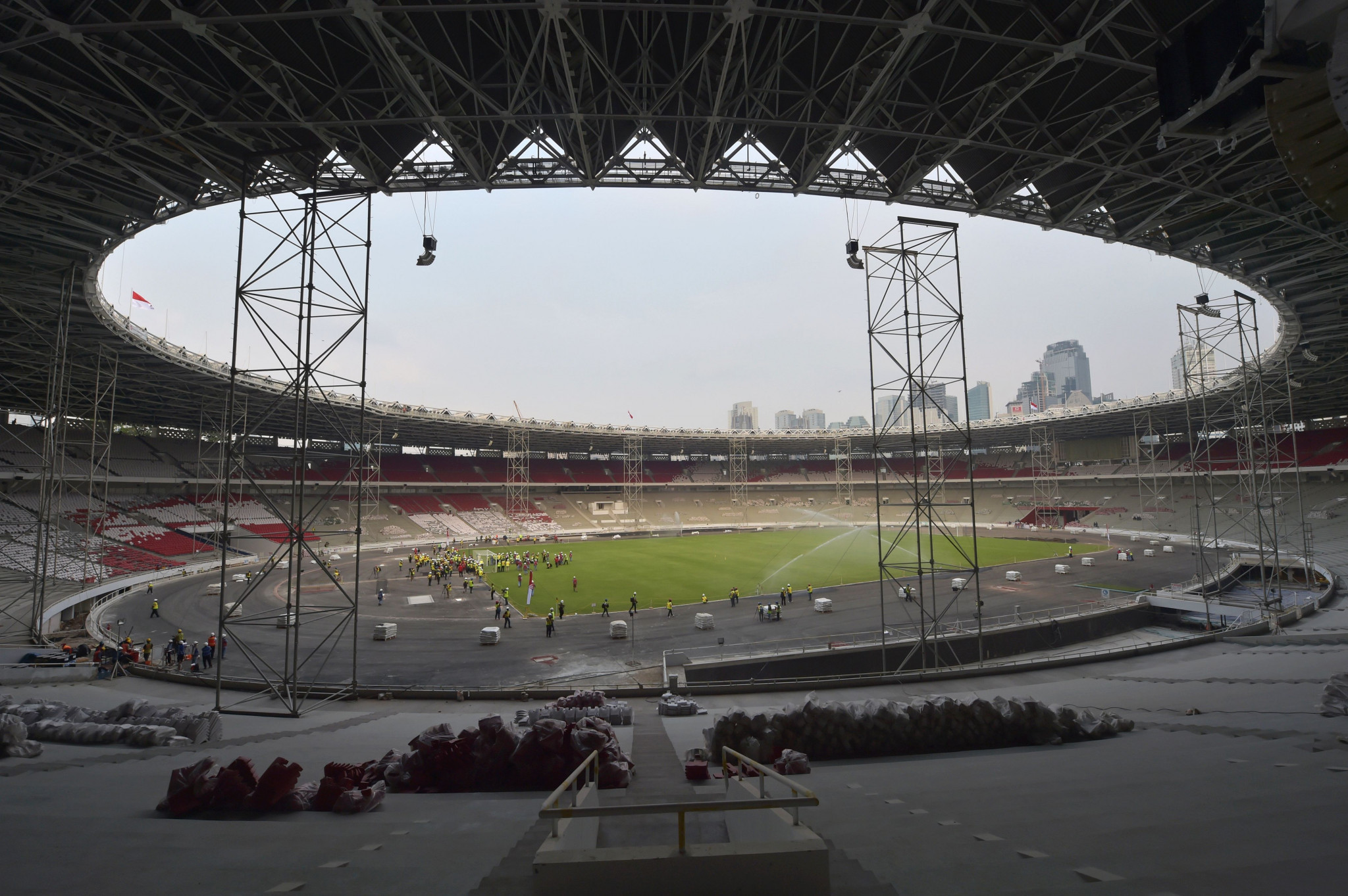 Renovation work completed at main Asian Games stadium in Jakarta