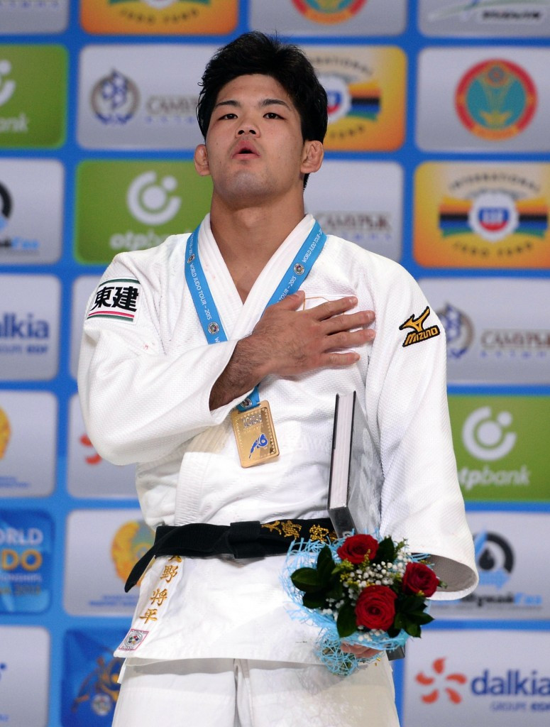 Japan's Shohei Ono earned his second world title in Astana ©AFP/Getty Images