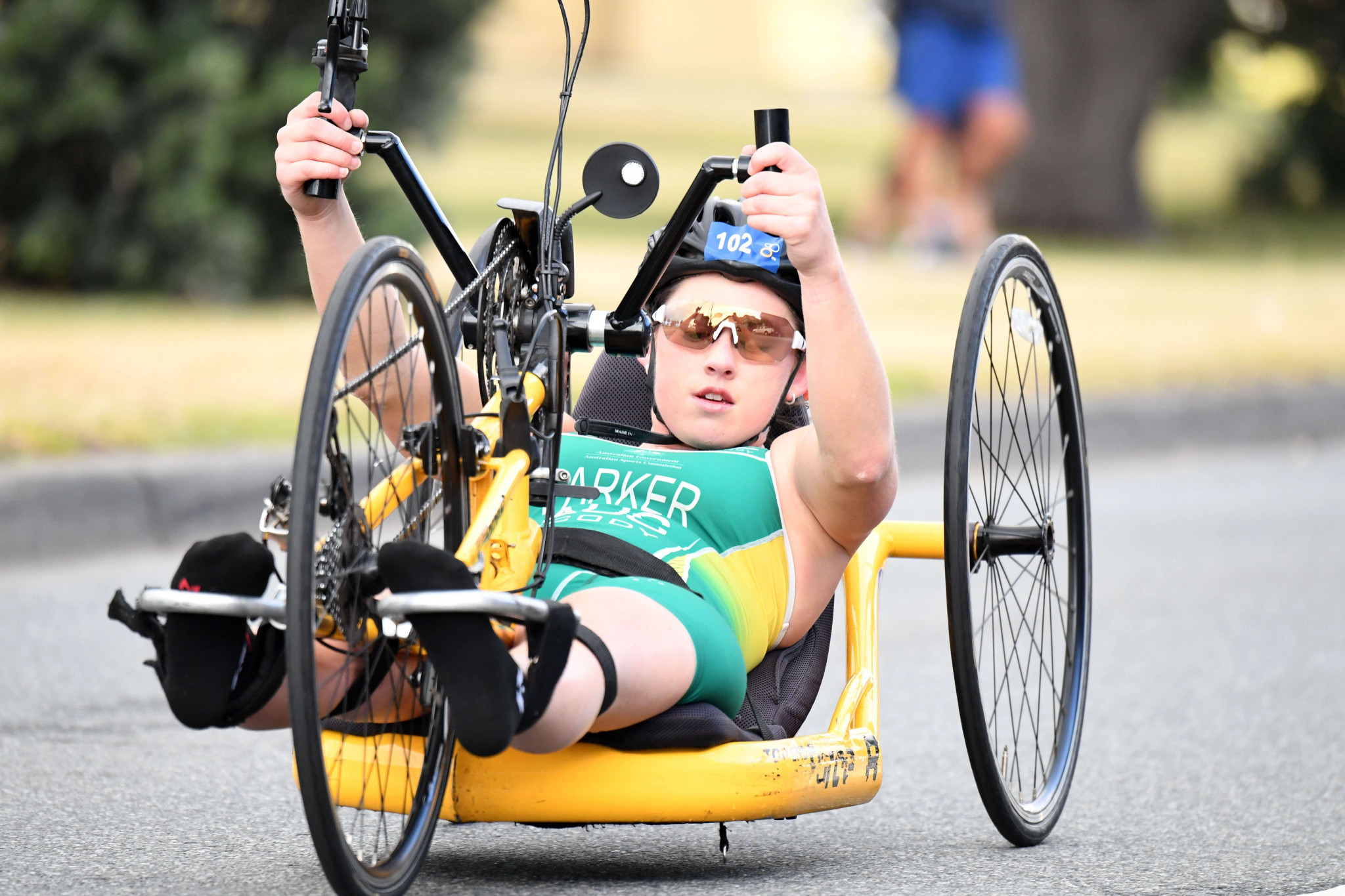 Parker makes sensational Para-triathlon switch just months after life-changing accident