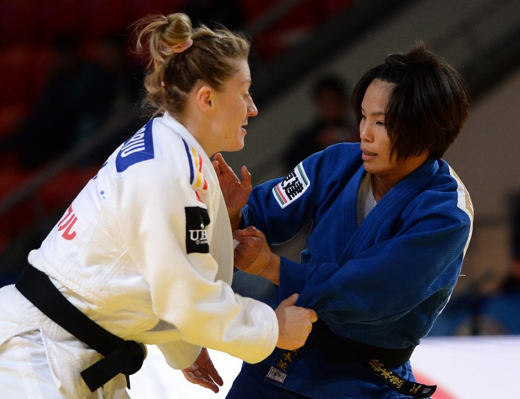 Japan's Kaori Matsumoto won a rematch of the London 2012 Olympic final against Romania's Corina Caprioriu