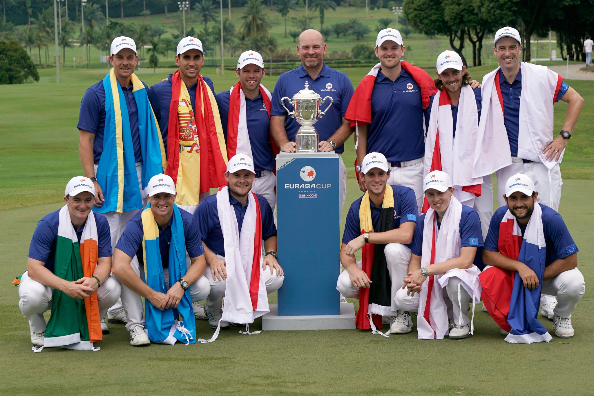 Europe retained the 2018 EurAsia Cup after winning eight of today’s 12 singles matches to beat hosts Asia in Kuala Lumpur ©Getty Images