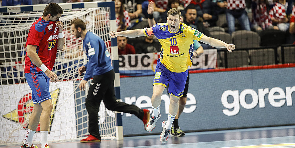 Sweden hold off Serbia to claim first win at 2018 European Men's Handball Championships
