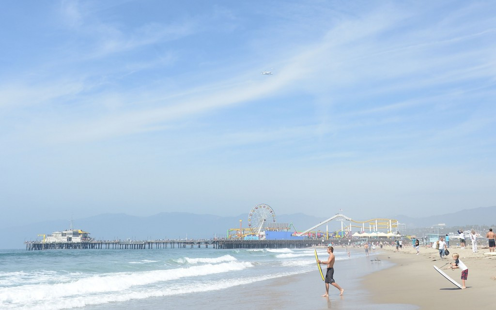 The temporary skateboarding venue would be built as part of the Coastal Cluster, which includes Santa Monica beach