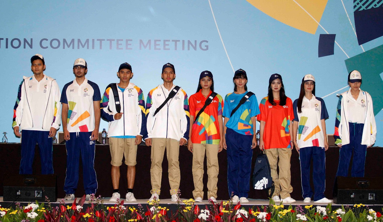 The official uniform for the Asian Games was revealed during the Coordination Committee visit ©OCA