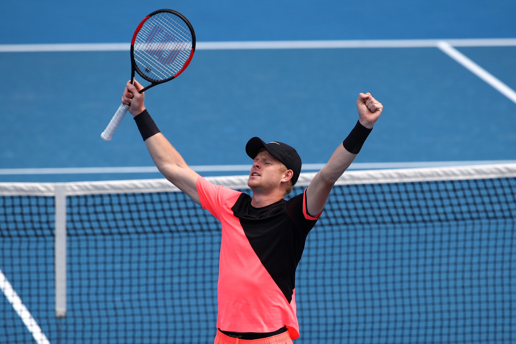 Britain's Kyle Edmund won a five-set epic against Kevin Anderson of South Africa ©Getty Images