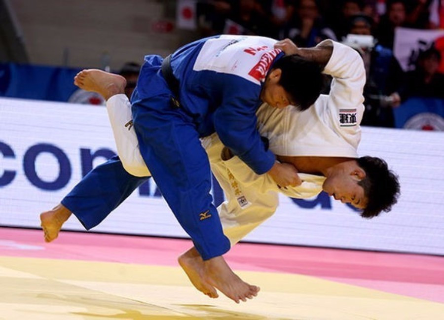 Japan's Shohei Ono beat compatriot Riki Nakaya to earn his second world title ©IJF