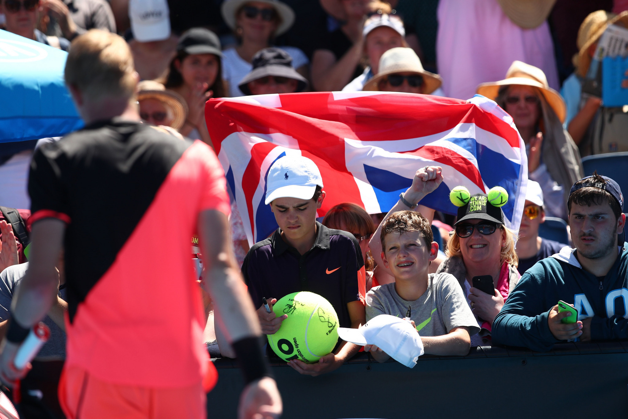 Kyle Edmund ensured British flags will remain flying in the absence of Andy Murray ©Getty Images