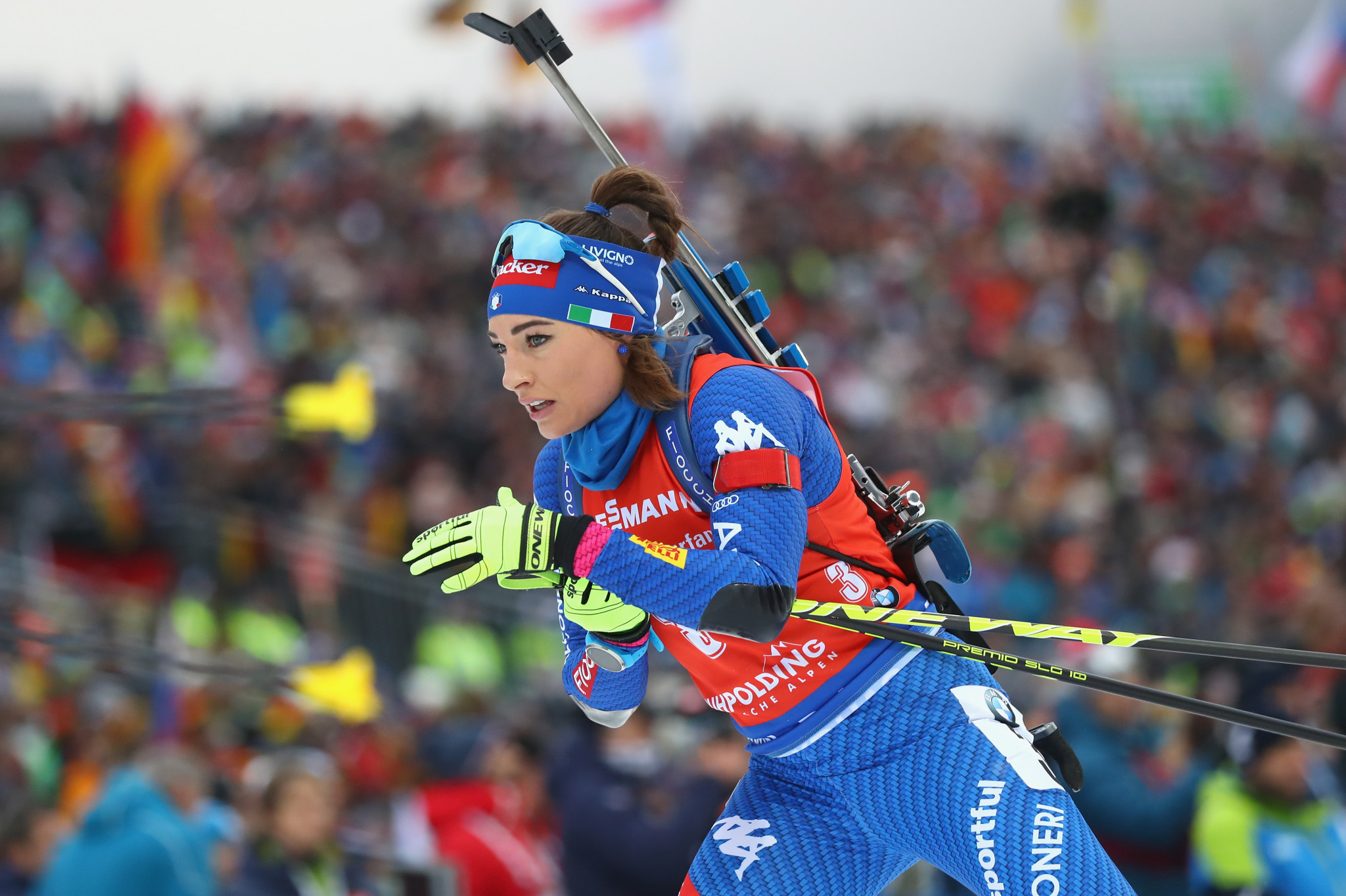 Dorothea Wierer will be hoping for home success in the Italian resort ©Getty Images
