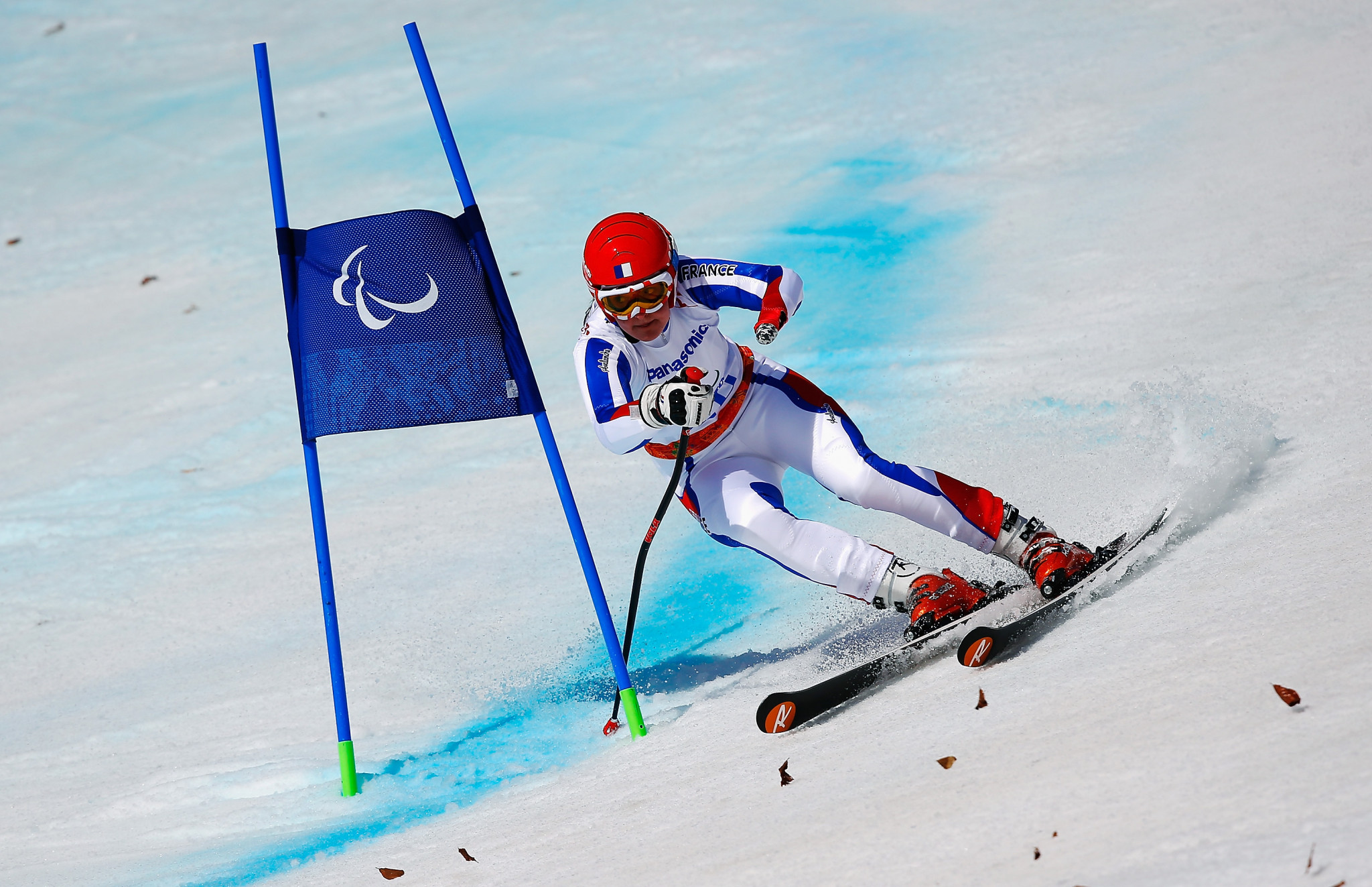 Marie Bochet once again dominated the women's standing event at the World Para Alpine Skiing World Cup ©Getty Images