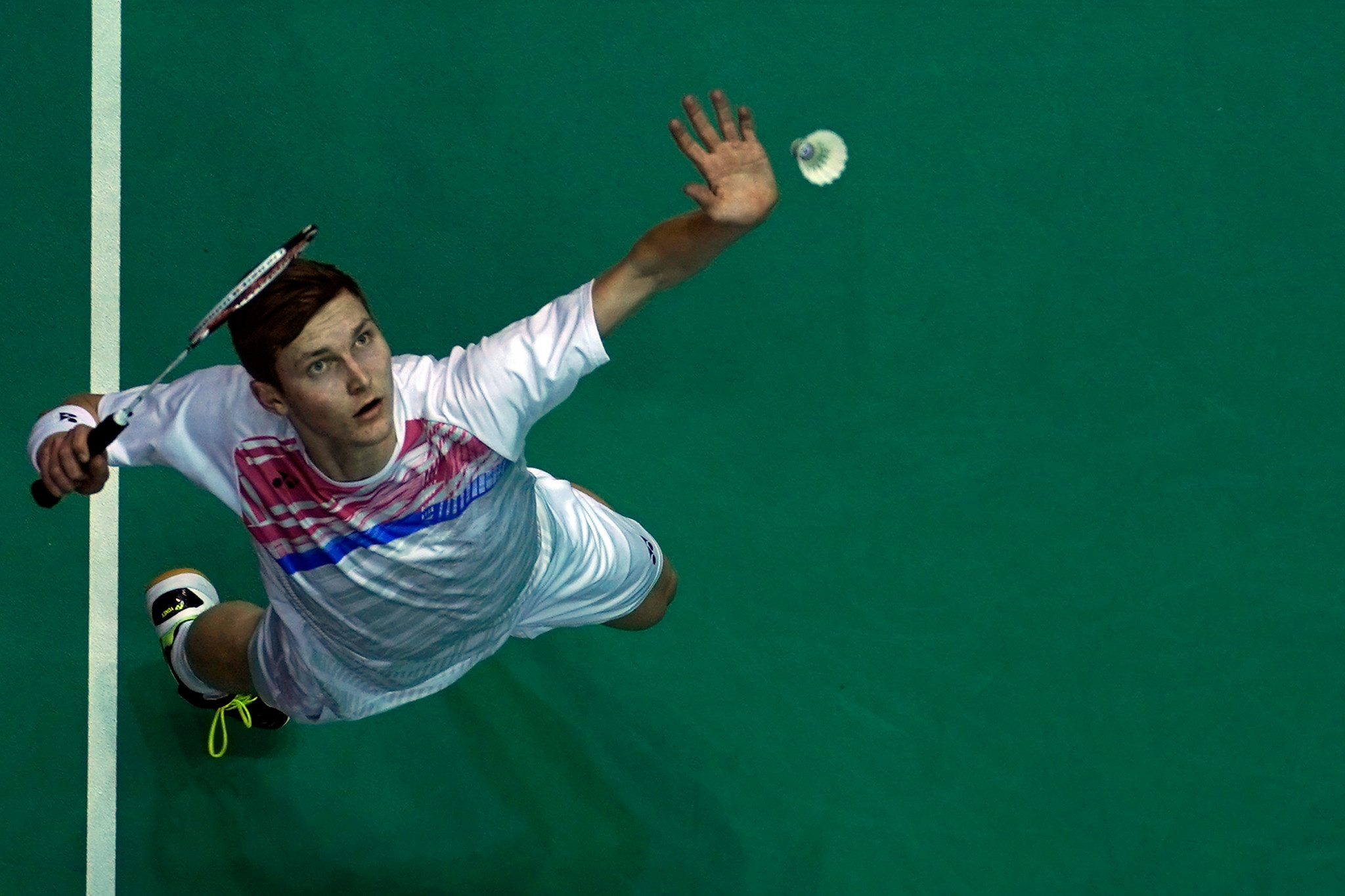 Viktor Axelsen of Denmark was in particularly good form today ©Getty Images