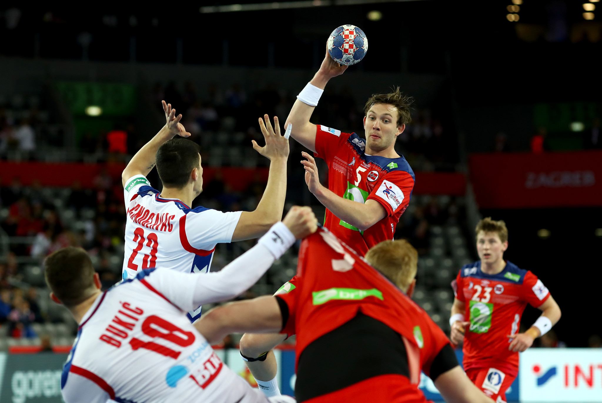 Norway defeated Serbia in the first match of the main round at the European Men's Handball Championship ©Getty Images