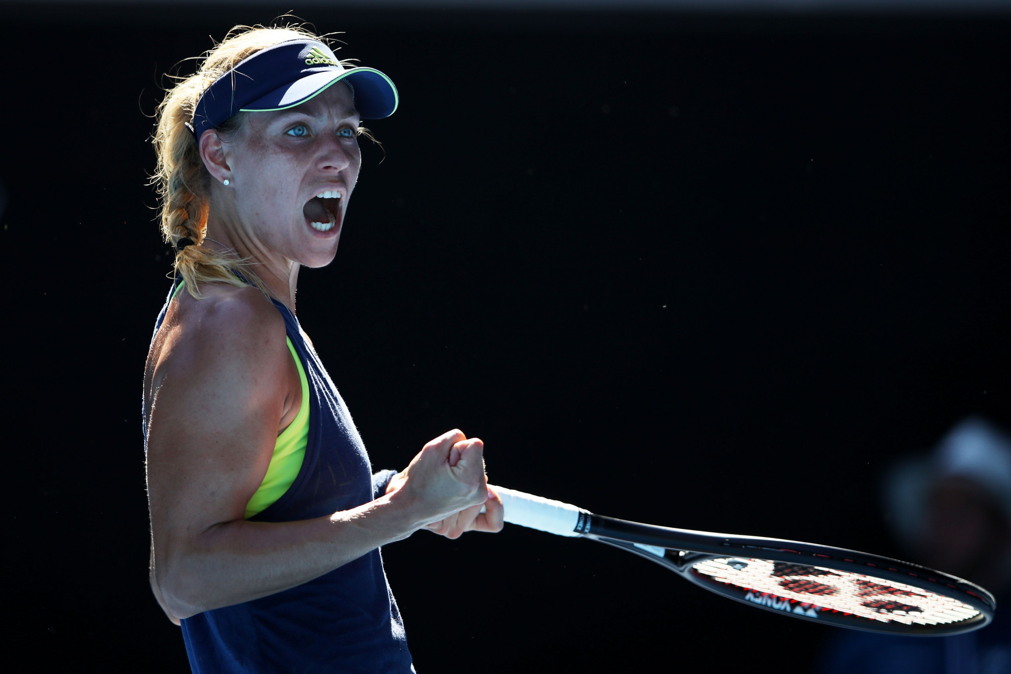 Angelique Kerber came out on top in her match against fellow German Anna-Lena Friedsam ©Getty Images