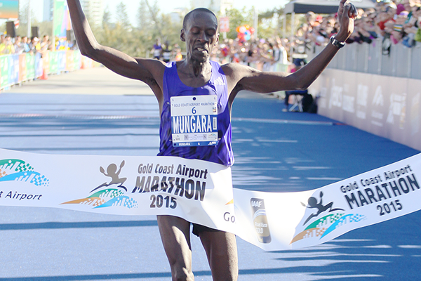 Kenneth Mburu Mungara won the Gold Coast Marathon in 2015 and 2016 and finished second in 2017 ©IAAF