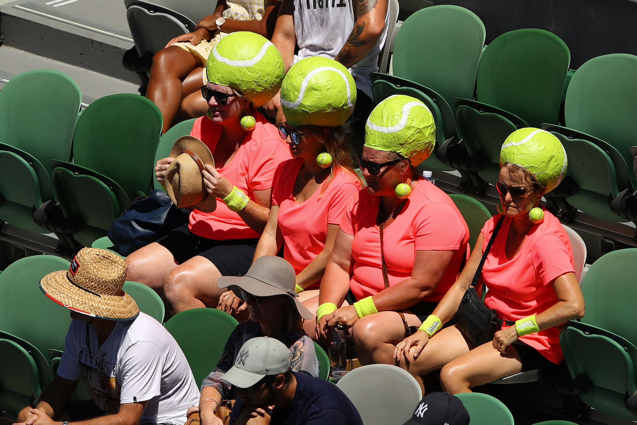 Spectators in fancy dress at the Australian Open ©Getty Images