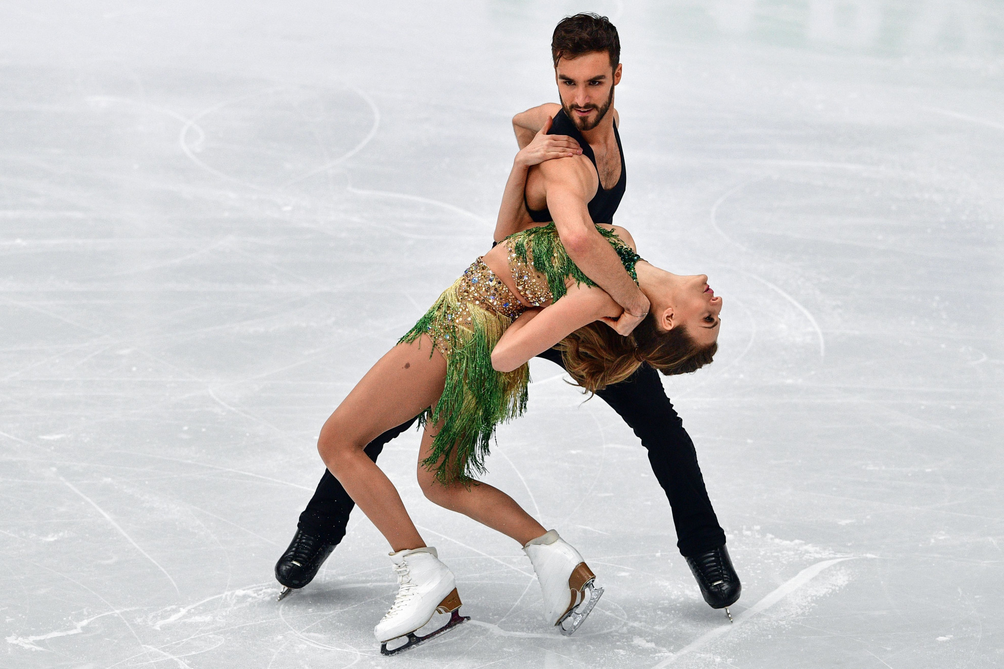 French pair Gabriella Papadakis and Guillaume Cizeron took control of the ice dance competition on day three of the ISU European Figure Skating Championships ©Getty Images
