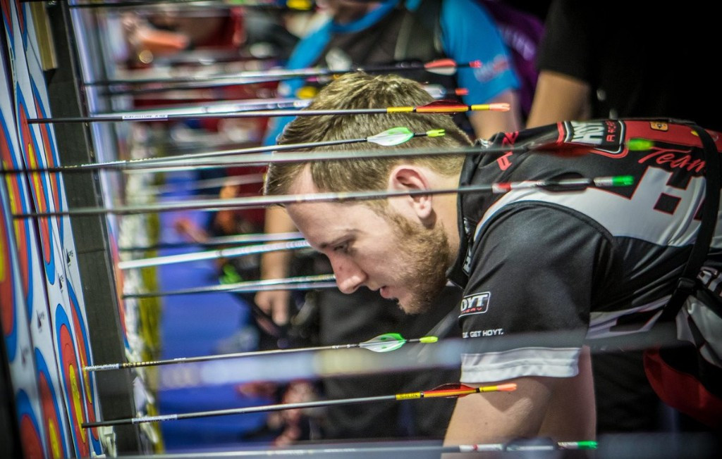 American and South Korean competitors enjoyed success in qualifying at the Indoor Archery World Cup in Nimes ©World Archery